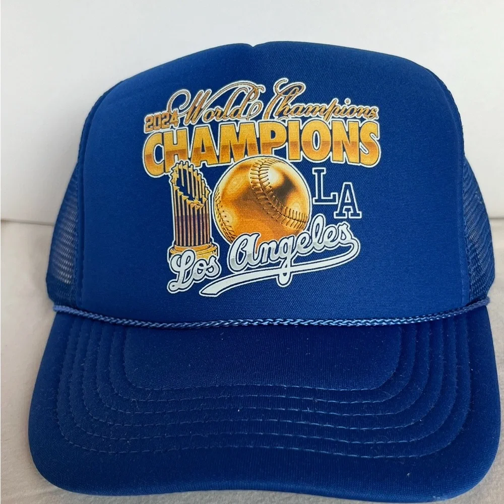 Blue World Champions Trucker Hat Special 3 for $10